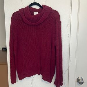 *Free Gift W Purchase* Calson raspberry turtleneck sweater. Size medium.